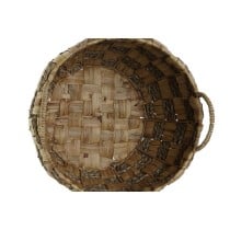 Basket set Home ESPRIT Natural Seagrass Natural Fibre Boho 43 x 43 x 39 cm (2 Pieces)