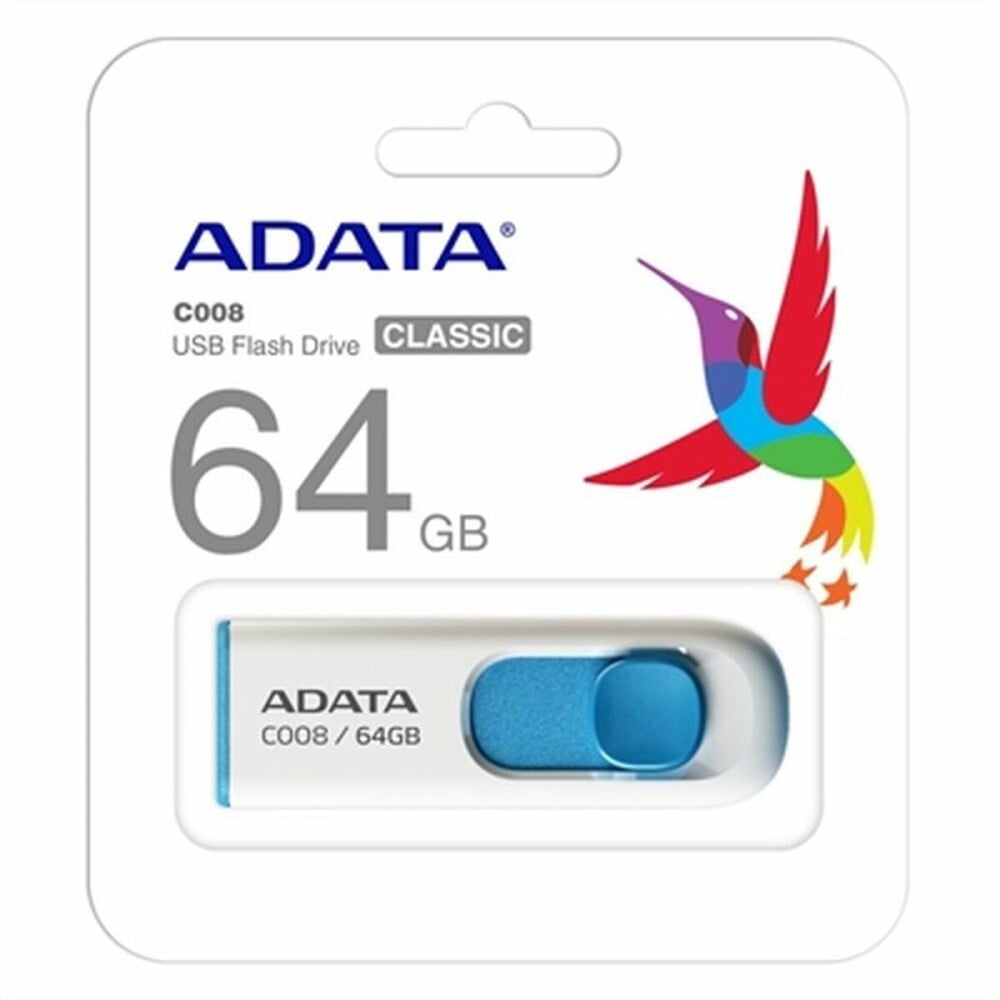 Clé USB Adata AC008-64G-RWE 64 GB Blanc