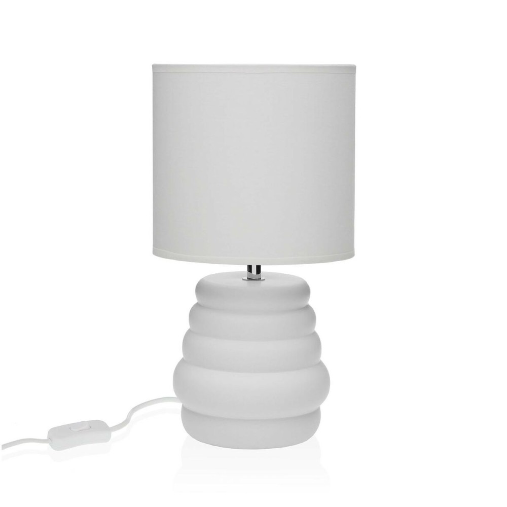 Desk lamp Versa White Ceramic 40 W 17 x 32,2 cm