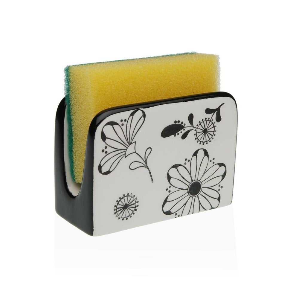 Napkin holder Versa Ceramic 5 x 8 x 11 cm Flowers