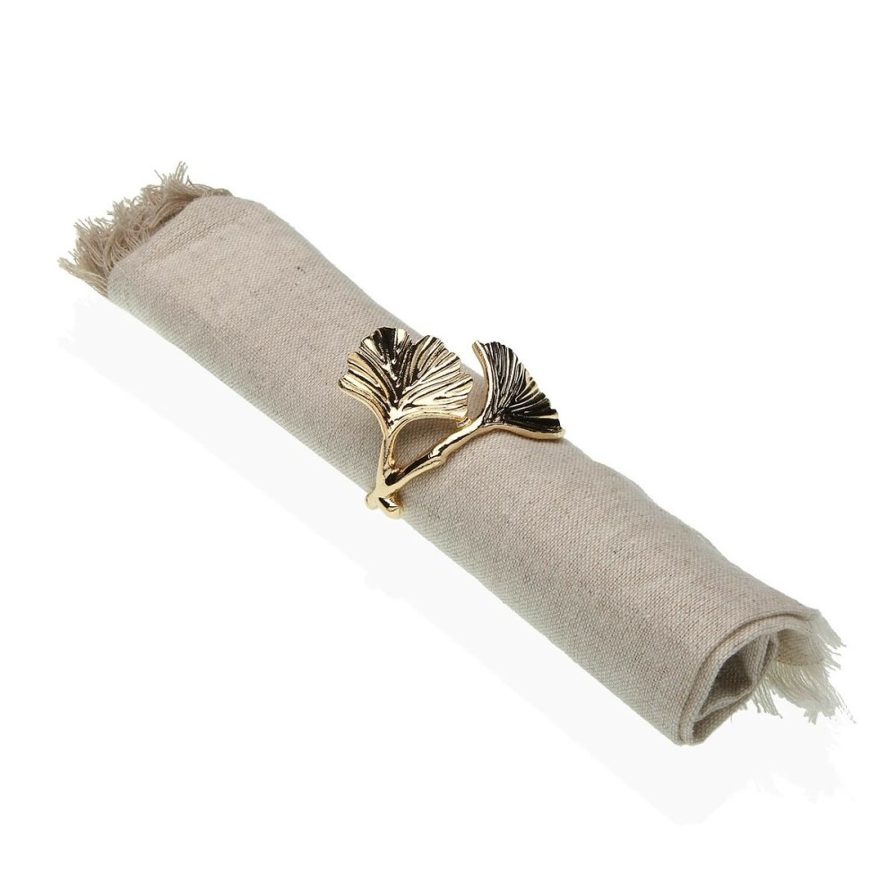 Napkin ring Versa Golden Metal Zinc Alloy 4 x 4,5 x 5,5 cm