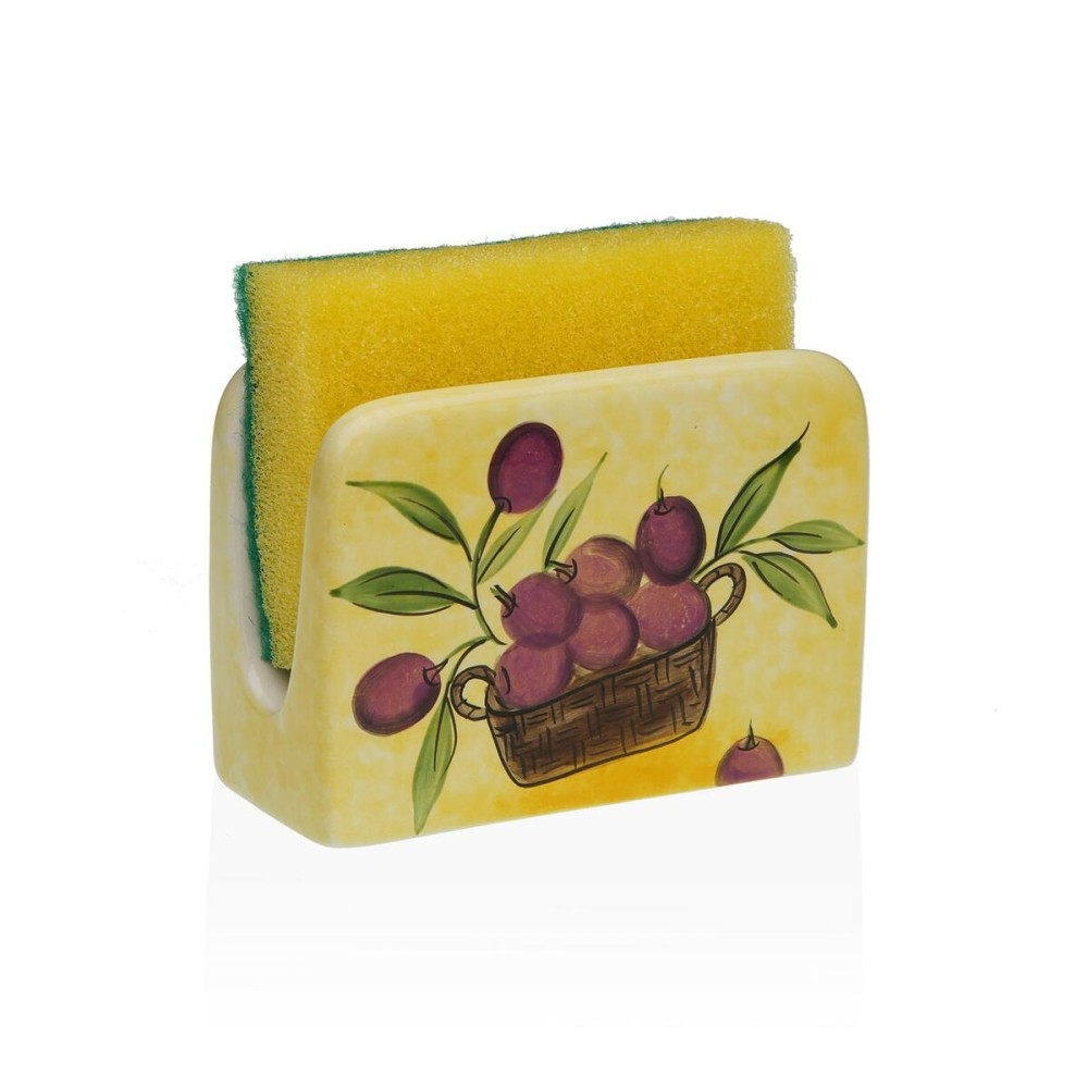 Porte-serviettes Versa Céramique 5 x 8 x 11 cm Olive