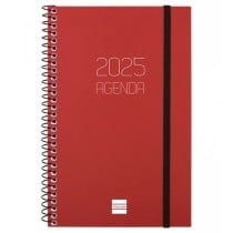 Agenda Finocam OPAQUE Bordeaux 11,7 x 18,1 cm 2025