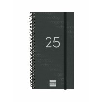 Agenda Finocam YEAR Noir Mini 9,4 x 17,1 cm 2025