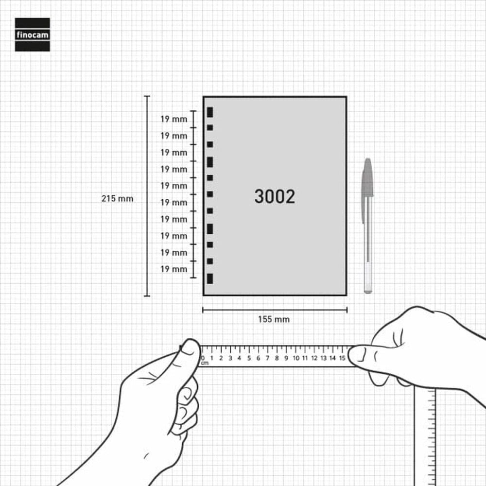 Notizzettel nachfüllen Finocam MULTIFIN 3002 2025 15,5 x 21,5 cm