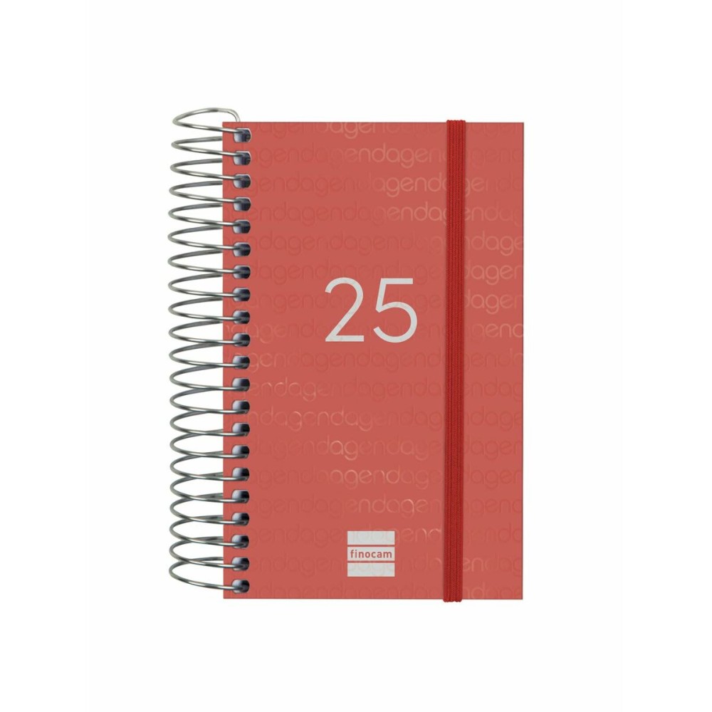 Agenda Finocam YEAR Rouge Mini 7,9 x 12,7 cm 2025