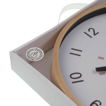 Horloge Murale Versa Blanc Plastique 4 x 30 x 30 cm