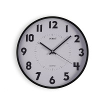 Horloge Murale Versa Blanc Plastique 4 x 30 x 30 cm