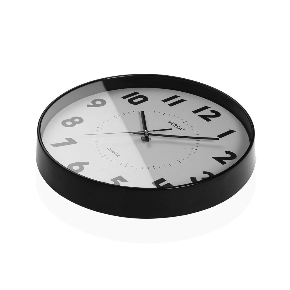 Horloge Murale Versa Blanc Plastique 4 x 30 x 30 cm