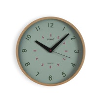 Horloge Murale Versa Vert Plastique 4 x 30 x 30 cm