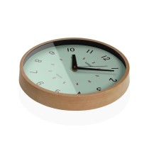 Horloge Murale Versa Vert Plastique 4 x 30 x 30 cm