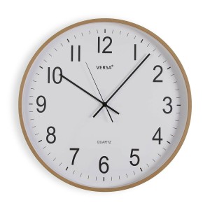 Wanduhr Versa Kunststoff Quarz Holz MDF 5,2 x 50 x 50 cm