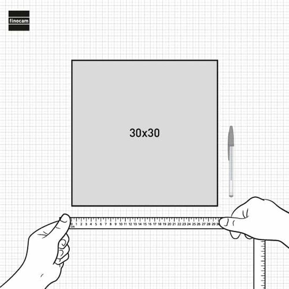 Wandkalender Finocam CHIC türkis Papier 2025 30 x 30 cm