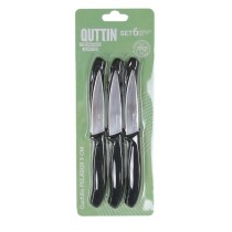 Peeler Knife Set Quttin Basic 6 Pieces 19,5 x 2 x 1 cm (12 Units)