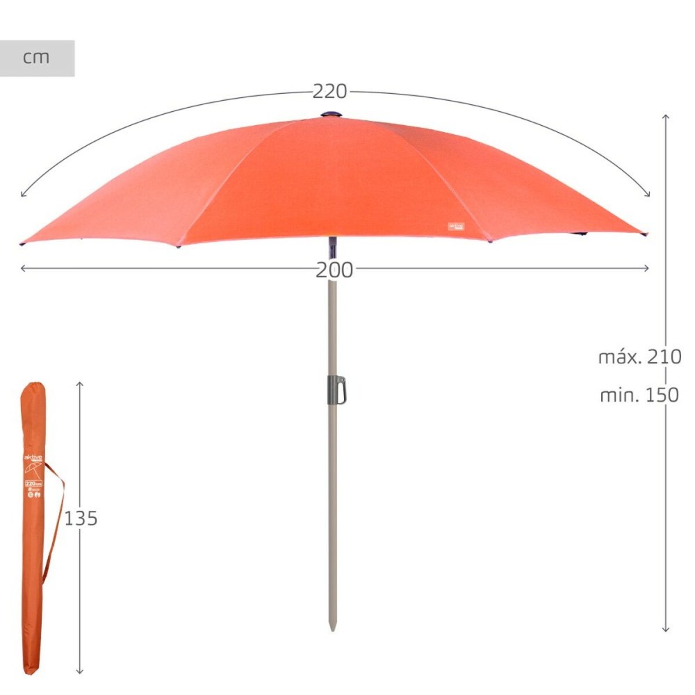 Parasol Aktive 220 x 210 x 222 cm (2 Unités)