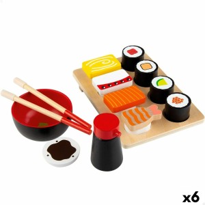 Spiel aus Holz Woomax Sushi 14 Teile (6 Stück)