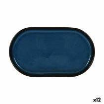 Plateau apéritif La Mediterránea Chester Bleu Oblongue 25,3 x 13,5 x 2,6 cm (12 Unités)