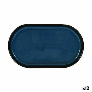 Plateau apéritif La Mediterránea Chester Bleu Oblongue 25,3 x 13,5 x 2,6 cm (12 Unités)