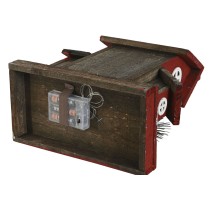 Weihnachtsschmuck Home ESPRIT Weiß Rot 26 x 14 x 32 cm (2 Stück)