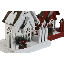 Weihnachtsschmuck Home ESPRIT Weiß Rot 27 x 18 x 56 cm (2 Stück)