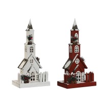 Weihnachtsschmuck Home ESPRIT Weiß Rot 27 x 18 x 56 cm (2 Stück)