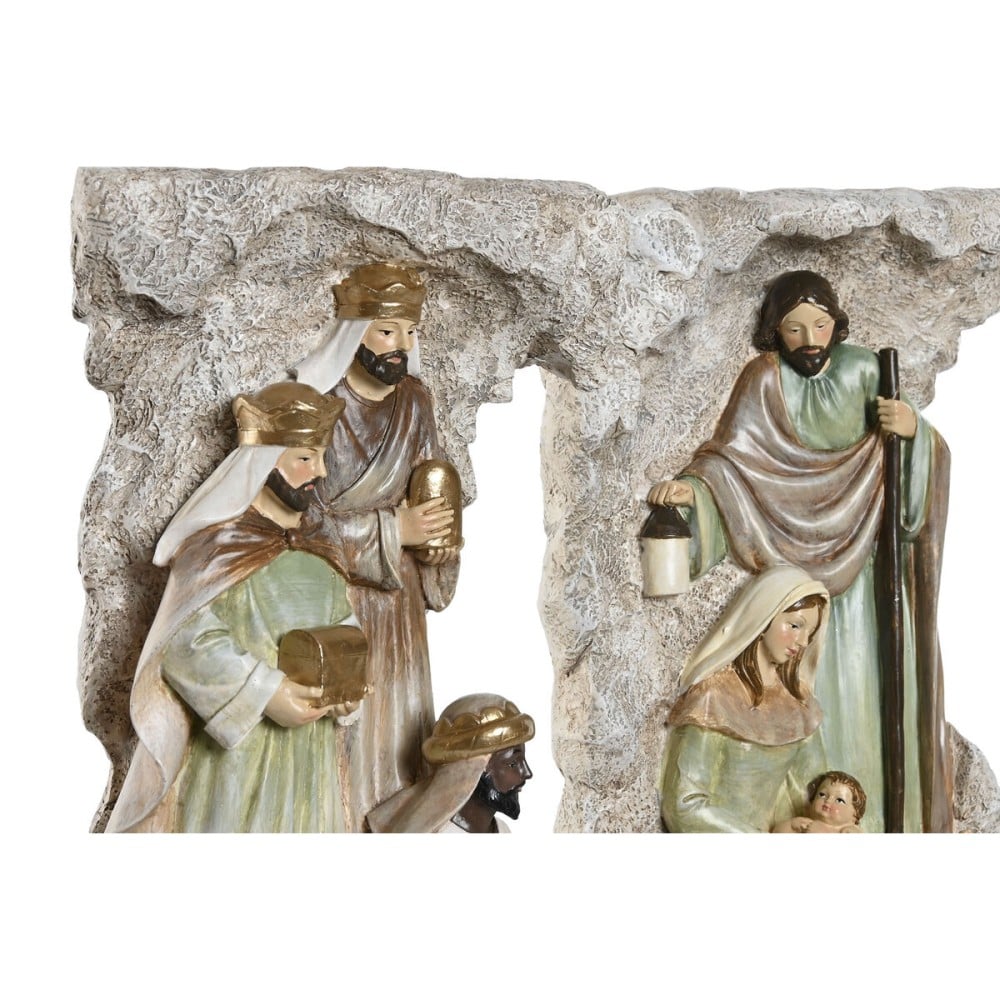 Christmas nativity set Home ESPRIT Multicolour Resin 19,5 x 11 x 31,5 cm (2 Units)