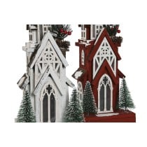 Décorations de Noël Home ESPRIT Blanc Rouge 16 x 14 x 63 cm (2 Unités)