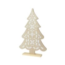 Décorations de Noël KSD Blanc Naturel Sapin de Noël Sapin 30 x 6 x 48 cm Petit