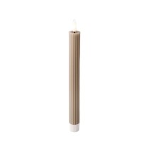 LED Candle Lumineo Light grey Ø 2,2 x 24,5 cm