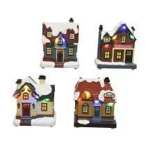 Décorations de Noël Lumineo Petit maison 8,5 x 5,5 x 10 cm Lumière LED Multicouleur