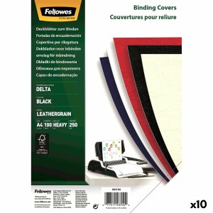 Binding Covers Fellowes Delta 100 Pieces Black A4 Cardboard (10Units)