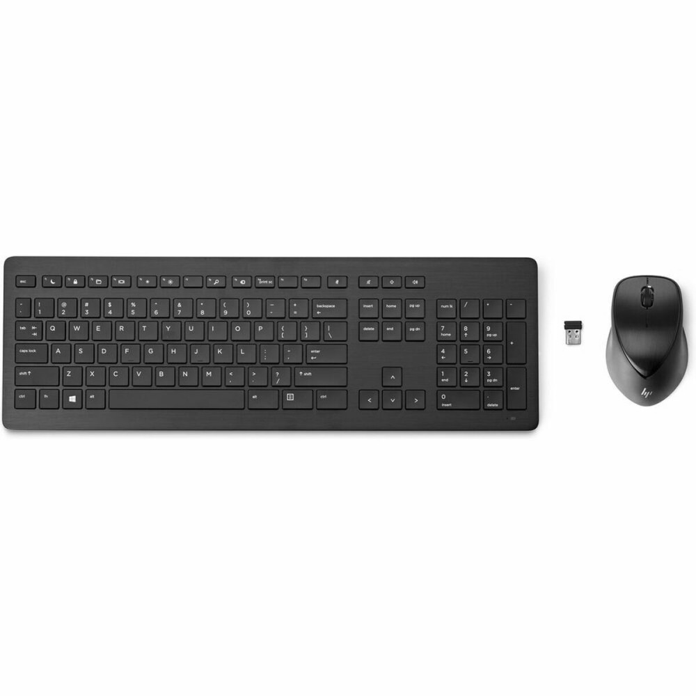 clavier et souris HP 3M165AA Espagnol Qwerty Noir Bluetooth