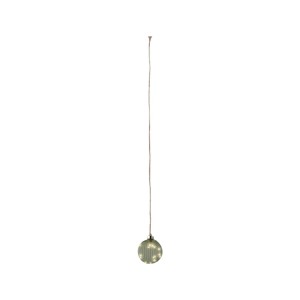 Christmas Bauble Lumineo Jute Crystal For hanging MicroLED