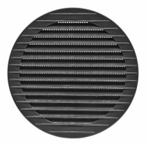 Grille de ventilation EDM 87722 Anthracite Ø 15 cm