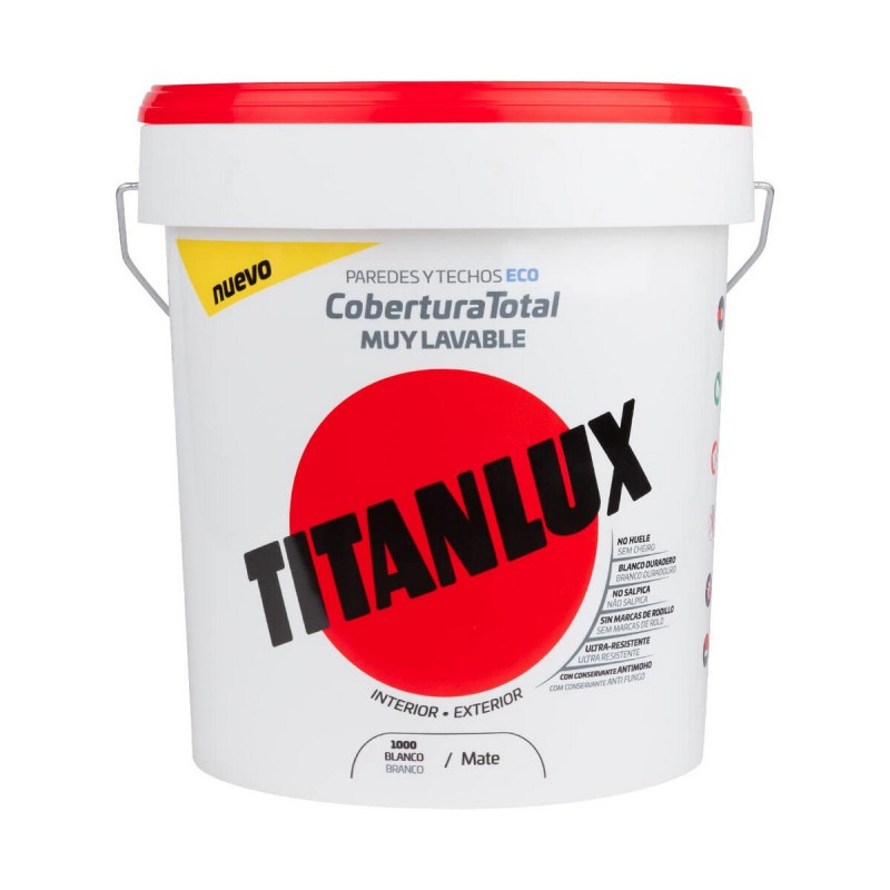 Plastic paint Titan 06t100005 Ceiling Wall Washable White Matt 4 L