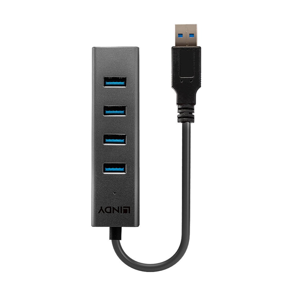 Hub USB LINDY 43324 Schwarz