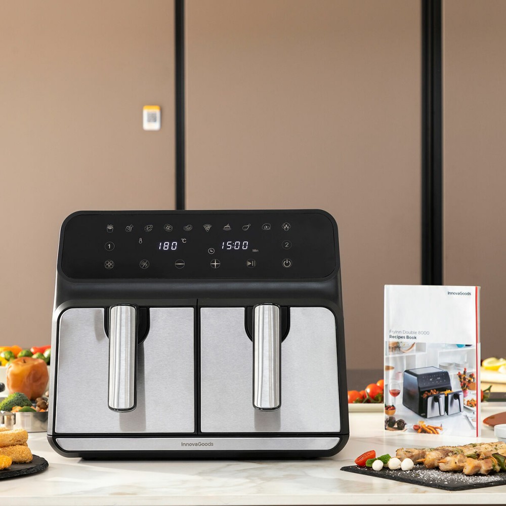 Heißluftfritteuse InnovaGoods   Schwarz 3400 W 8 L Edelstahl (Restauriert A)