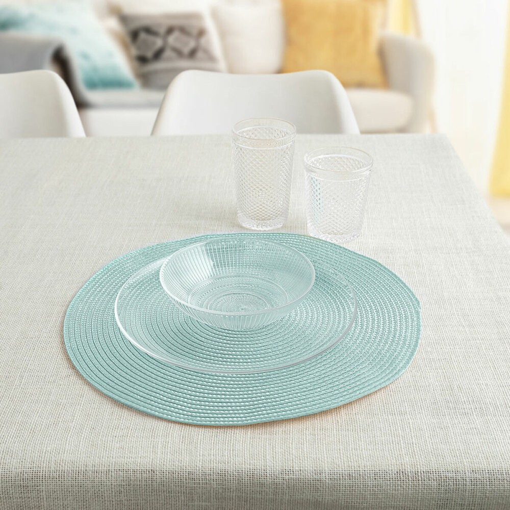 Place mat Quid Vita Aqua Blue Plastic 38 cm (Pack 12x)