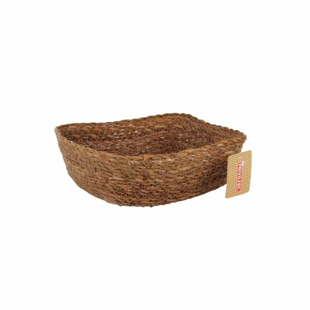 Multi-purpose basket Privilege   wicker Squared 22 x 22 x 8 cm (12 Units)