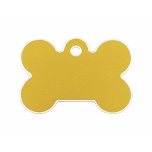 Identification plate Imarc Bone Yellow Golden