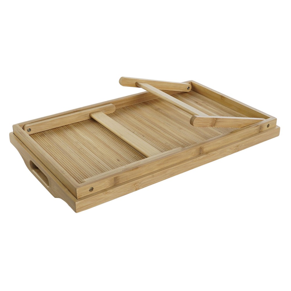 Folding Tray for Bed DKD Home Decor Bamboo 64 x 30 x 24 cm