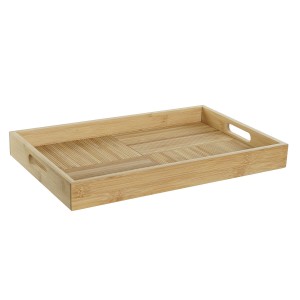 Schale DKD Home Decor natürlich Bambus 43 x 27 x 4,5 cm