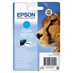 Original Tintenpatrone Epson Cartucho T0712 cian Türkis