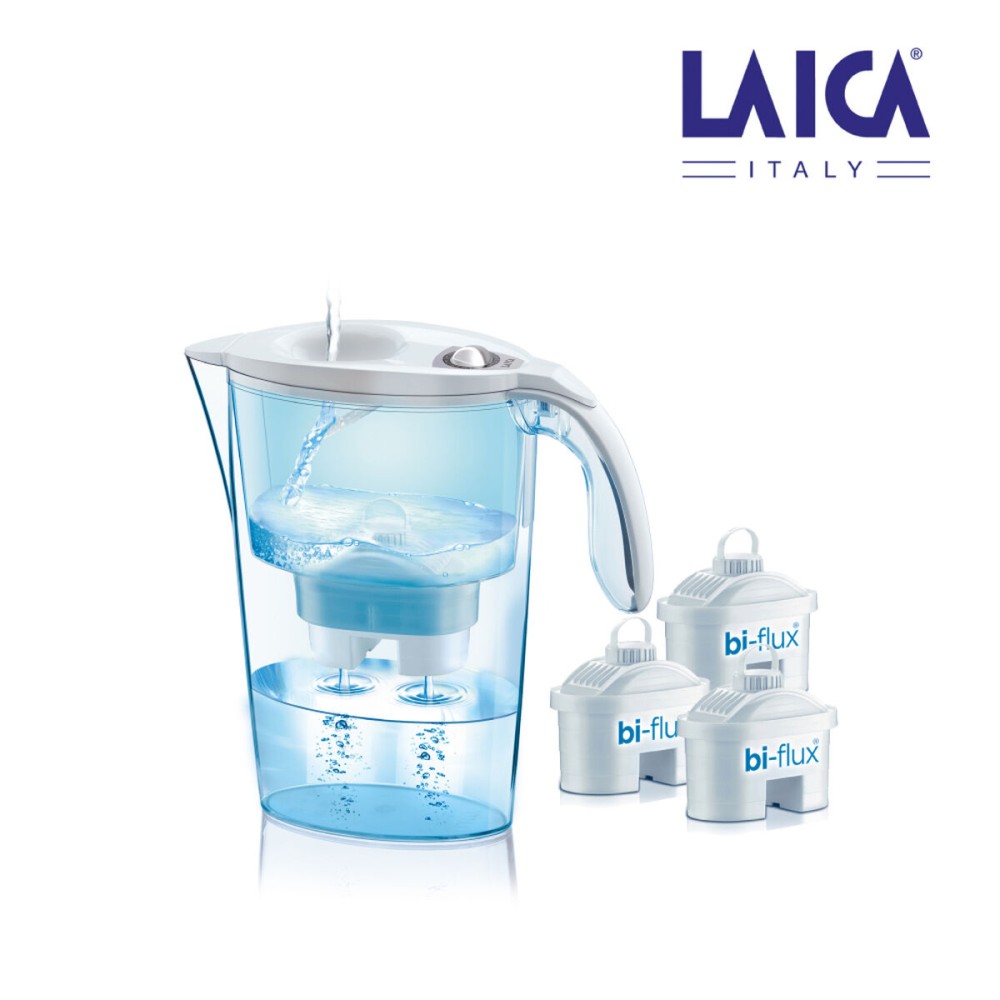 Filter jug LAICA Bi-Flux J9047WS Pack Filter x 3 Transparent polypropylene (2,3 L)