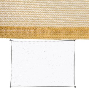 Shade Sails Vela sombreo Beige 350 x 500 x 1 cm 350 x 1 x 500 cm