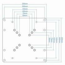 Adapter TooQ VMA0200-B 23"-42"