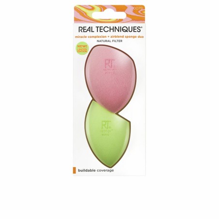 Make-up Sponge Real Techniques Miracle Complexion Airblend Limited edition (2 Units)