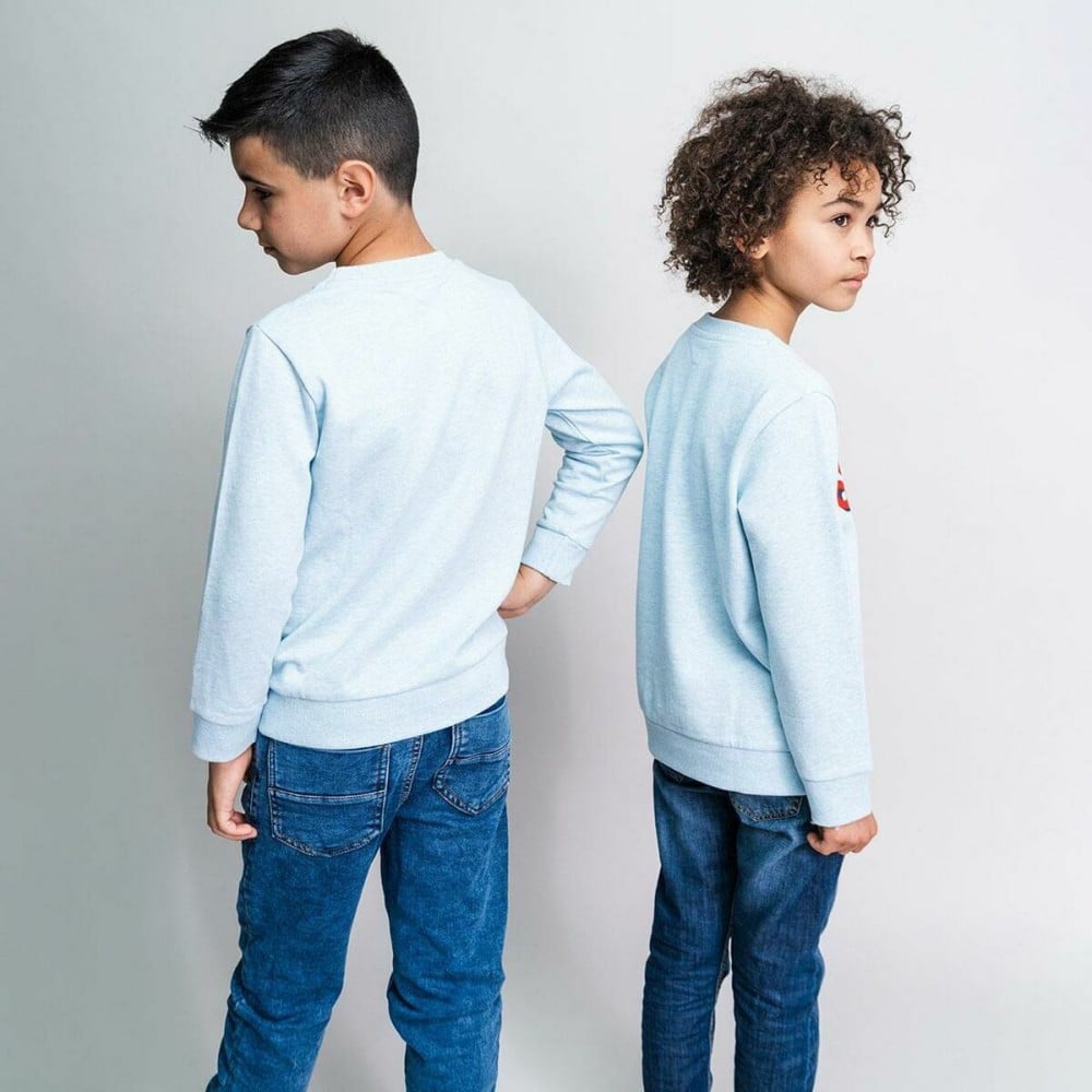 Sweat sans capuche unisex Stitch Bleu clair