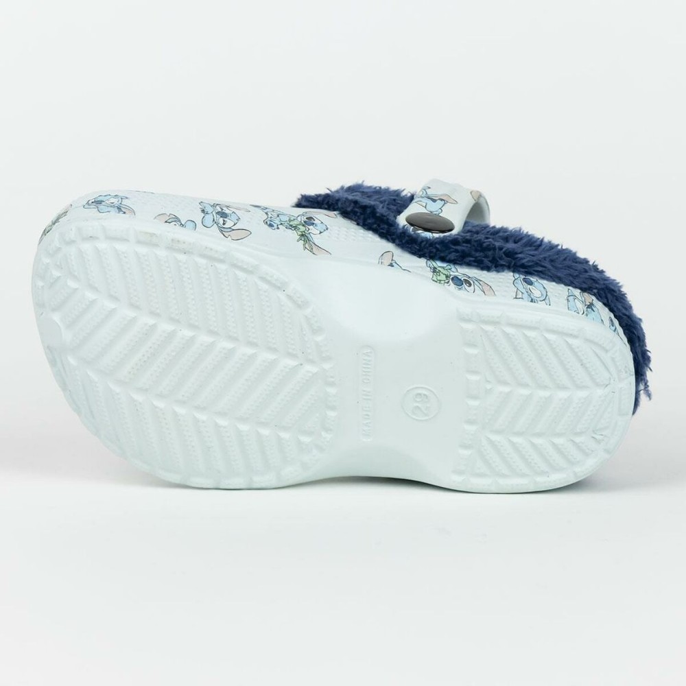 House Slippers Stitch Light Blue