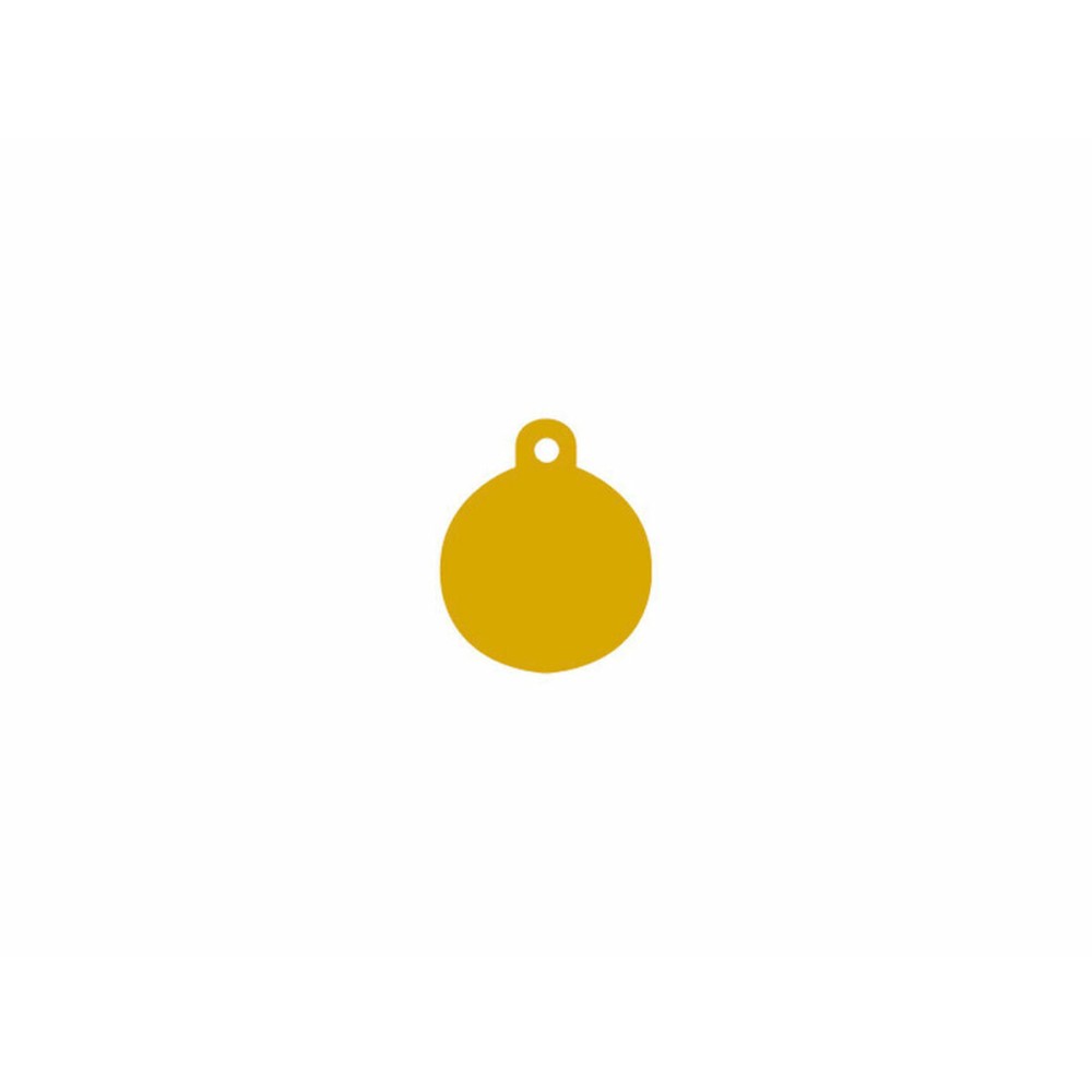 Identification plate Imarc Circle Yellow Golden